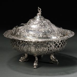 Hanau Rococo-style Silver Covered Dish