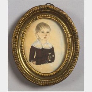 American School, 19th Century Portrait of Child.