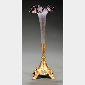 Glass and Gilt-bronze Epergne