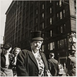 Walker Evans (American, 1903-1975) Street Portrait, Made for the Fortune Magazine Article Chicago: A Camera Exploration (Published F