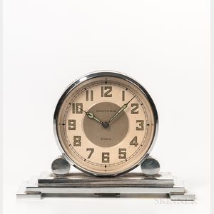 Waltham Art Deco Partners' Desk Clock