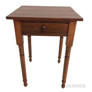 Country Maple and Pine One-drawer Stand