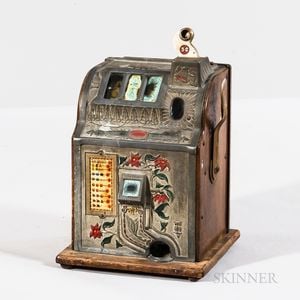 Vintage Belle-Fruit Painted Slot Machine