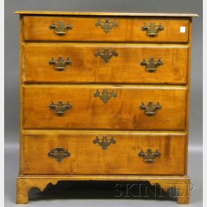 Chippendale Maple Graduated Four-drawer Chest