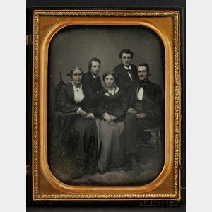 Full Plate Daguerreotype Family Portrait