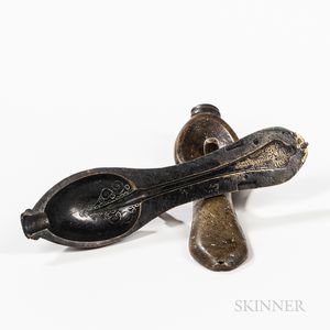Early Brass Spoon Mold