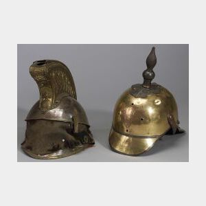 Two Continental Officer&#39;s Helmets