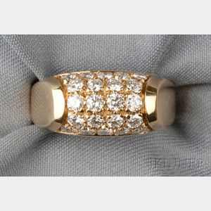18kt Gold and Diamond Ring, Bulgari