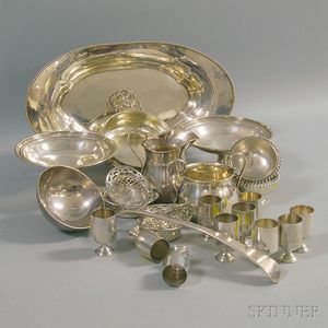 Miscellaneous Group of Sterling Silver Tableware