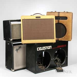 Group of Amplifier and Speaker Cabinets