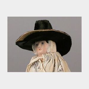 Papier-mache Lady in Welsh Hat and Attire