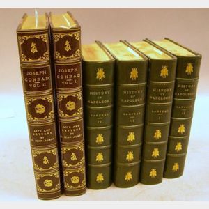 (Decorative Bindings),Two Biographical Titles in Six Volumes