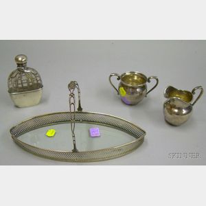 Four Sterling and Sterling Mounted Tablewares