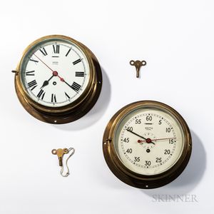 Two Smith Ship's Clocks