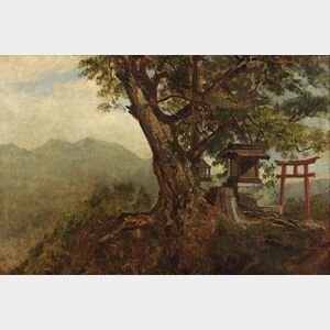 W. Allen Gay (American, 1821-1910) Japanese Landscape