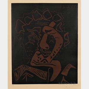 Pablo Picasso (Spanish, 1881-1973) Tête d'histrion (Le danseur)