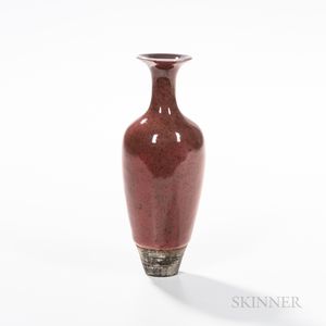 Mottled Peachbloom-glazed Vase