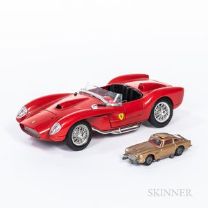 Model Ferrari and Aston Martin