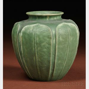 Grueby Pottery Cucumber Vase