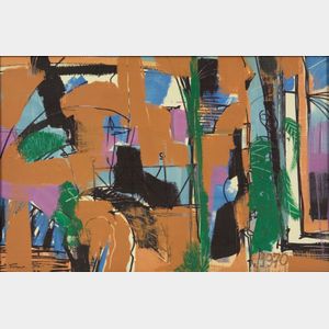 Norman Turner (American, b. 1939) Lot of Two Abstract Compositions
