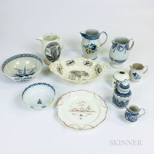 Eleven Pieces of English Ceramic Tableware