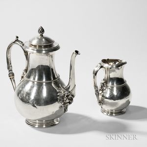 Tiffany & Co. Sterling Silver Coffeepot and Creamer