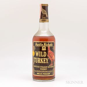 Wild Turkey 4 Years Old, 1 quart bottle