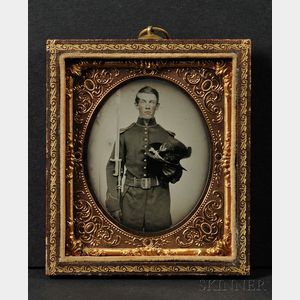 Sixth Plate Ambrotype of a Union Military Officer