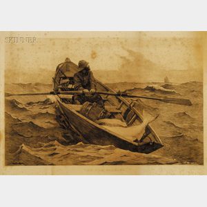 After Winslow Homer (American, 1836-1910),Hamilton Hamilton, engraver (American, 1847-1928) The Fog Warning