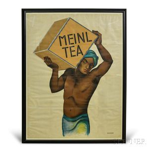 Large Framed Otto Exinger Meinl Tea Poster