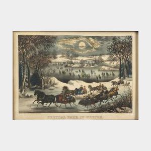 Currier & Ives, publishers (American, 1857-1907) Central Park in Winter.