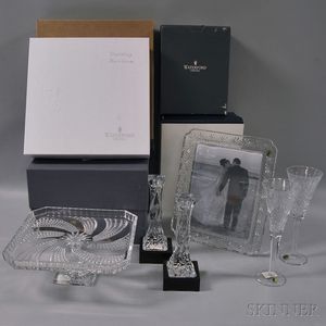Six Waterford Leaded Crystal Glass Items