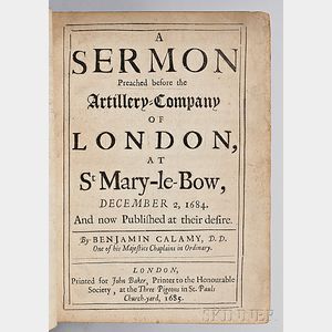 Sammelband of English Sermons, Late 17th Century, Approximately Twenty-six Titles Bound as One.