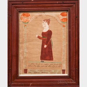 Ruby Devol (Vicinity of Westport Point, Massachusetts, 1804-1866) Portrait of Ann Potter