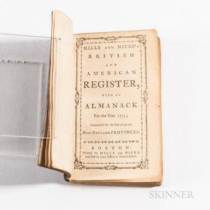 Mills and Hicks's British and American Register, 1775