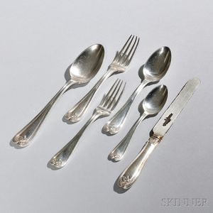 Partial Tiffany & Co. Colonial Pattern Flatware Service