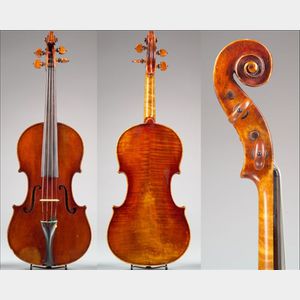 French Violin, Grandjon Family, Mirecourt, c. 1870