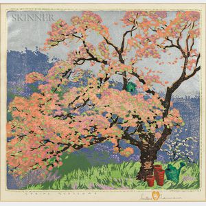 Gustave Baumann (German/American, 1881-1971) Spring Blossoms