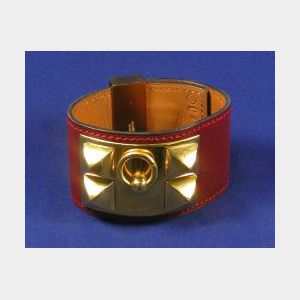 Leather Cuff Bracelet, Hermes