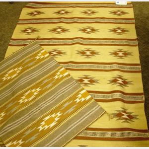 Two Navajo Woven Rugs.