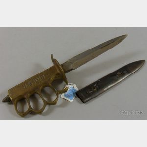 U.S. WWI Brass-handled Trench Knife