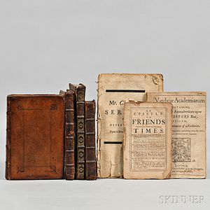 English Theological Works, 17th and 18th Century, Seven Octavo Volumes.