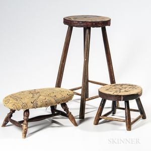 Four Wooden Stools
