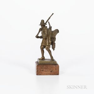 K. Thenn (Austrian, 19th/20th Century) Bronze Figure of a Pilgrim Hunter