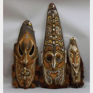Three New Guinea Masks