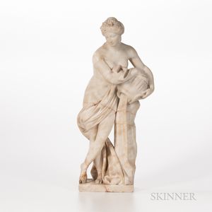 Alabaster Figure of a Classical Nude