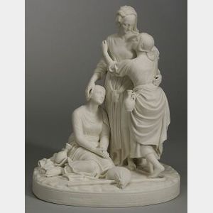 Minton Parian Group of Naomi and Her Daughters-in-Law