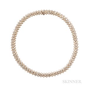 18kt Gold and Diamond Choker Necklace