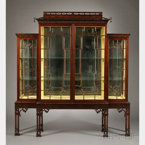 Chinese Chippendale-style Mahogany Cabinet