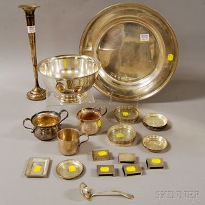 Assorted Group of Mostly Sterling Silver Tableware